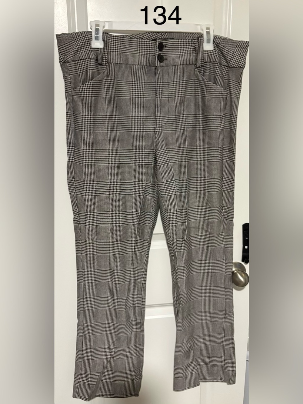 torrid Gray Glen Plaid Women’s Dress Pants - Picture 1 of 3